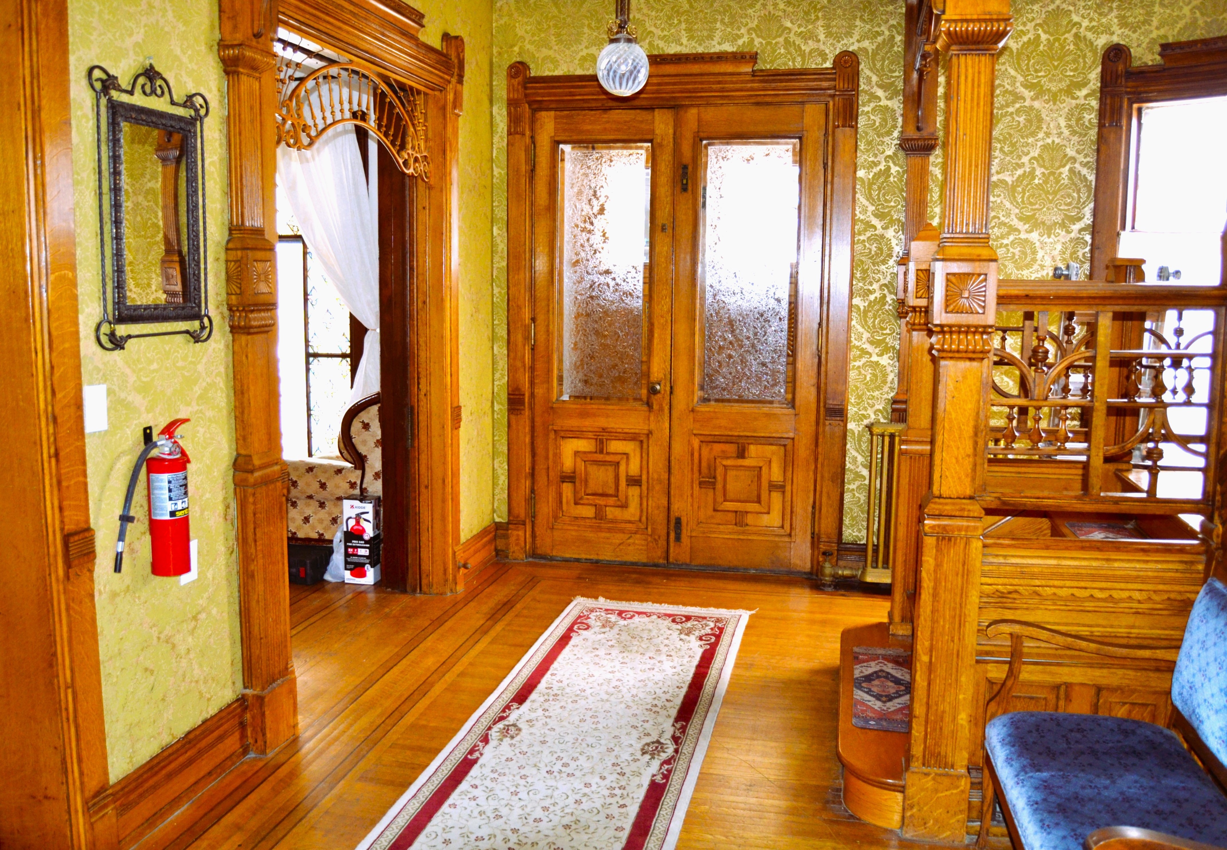 Interior hallway at Legg House Inn