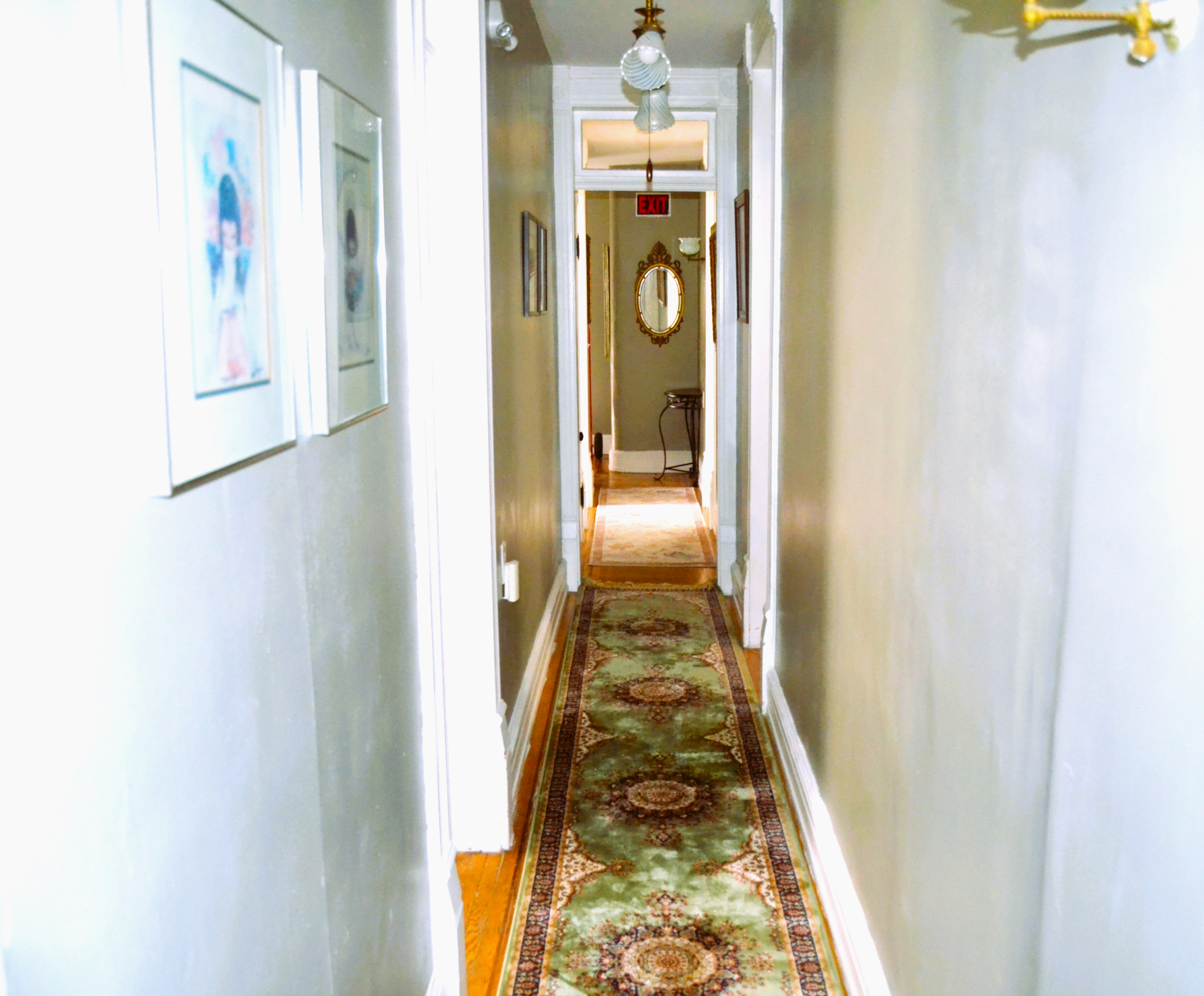 Hallway view inside Legg House Inn