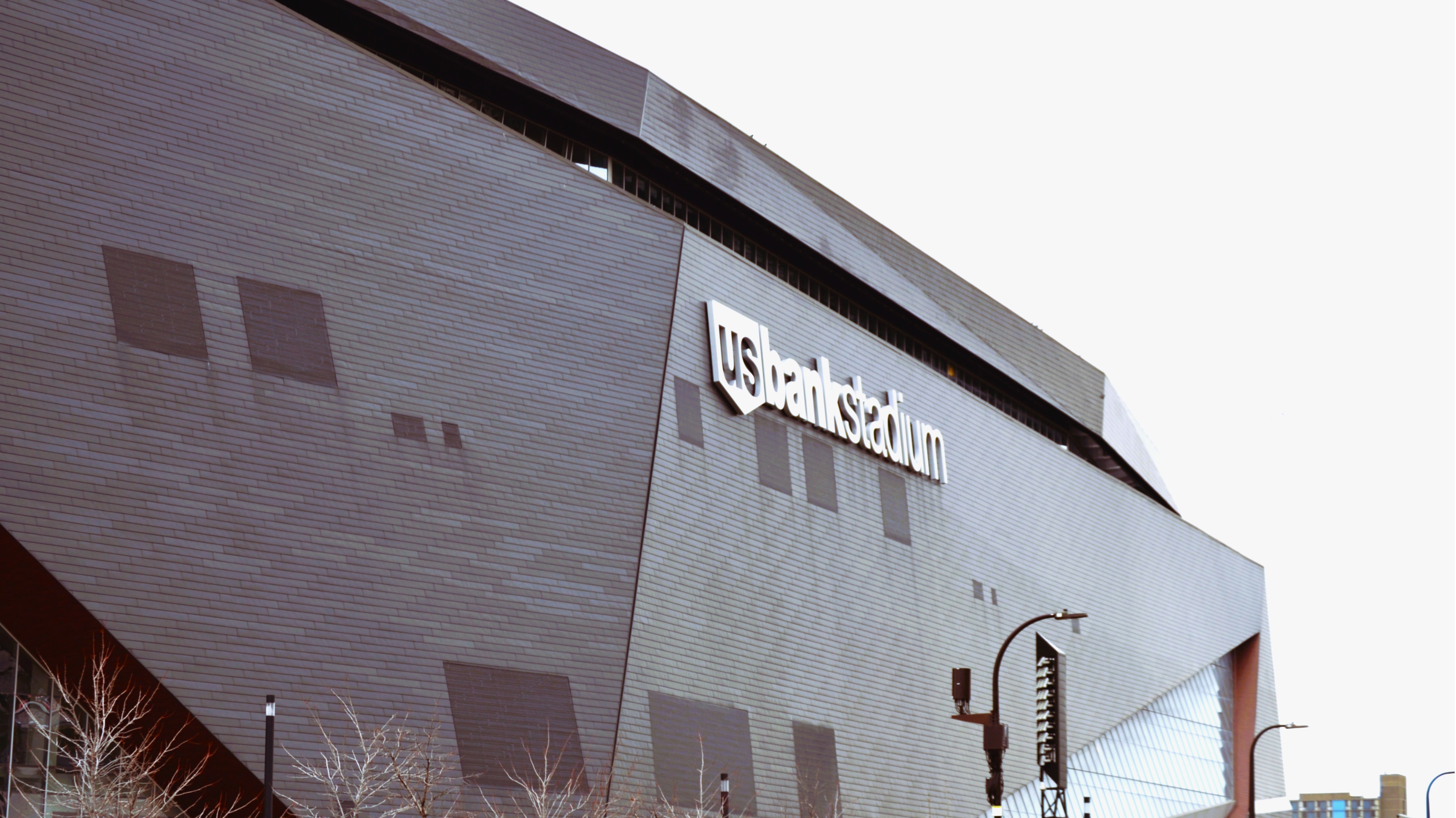 US Bank Stadium exterior near Legg House Inn